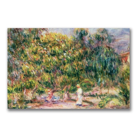 Pierre Renoir 'Garden Of Les Colettes' Canvas Art,35x47